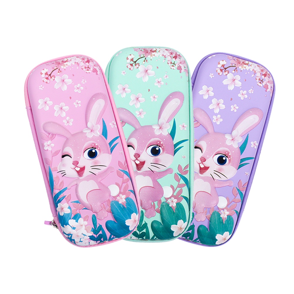 Hộp đựng bút nhựa cao cấp Stacom họa tiết EVA Rabbit PB102E