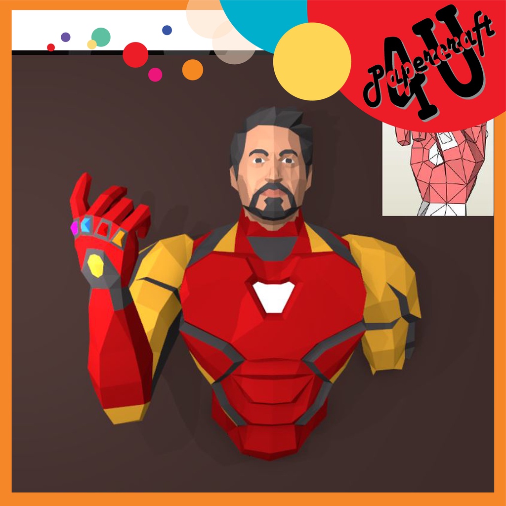 Mô hình giấy 3D treo tường: Các nhân vật Marvel
