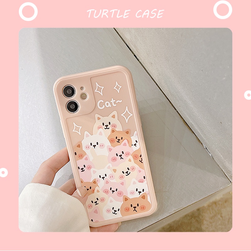Ốp lưng iphone ốp Điện Thoại In Mèo Hoạt Hình Cho iphone 12 11 6 / 6plus / 6s / 6splus / 7 / 7plus / 8 / 8plus / x / xr / xs / 11 / 12 / pro / max / plus / promax