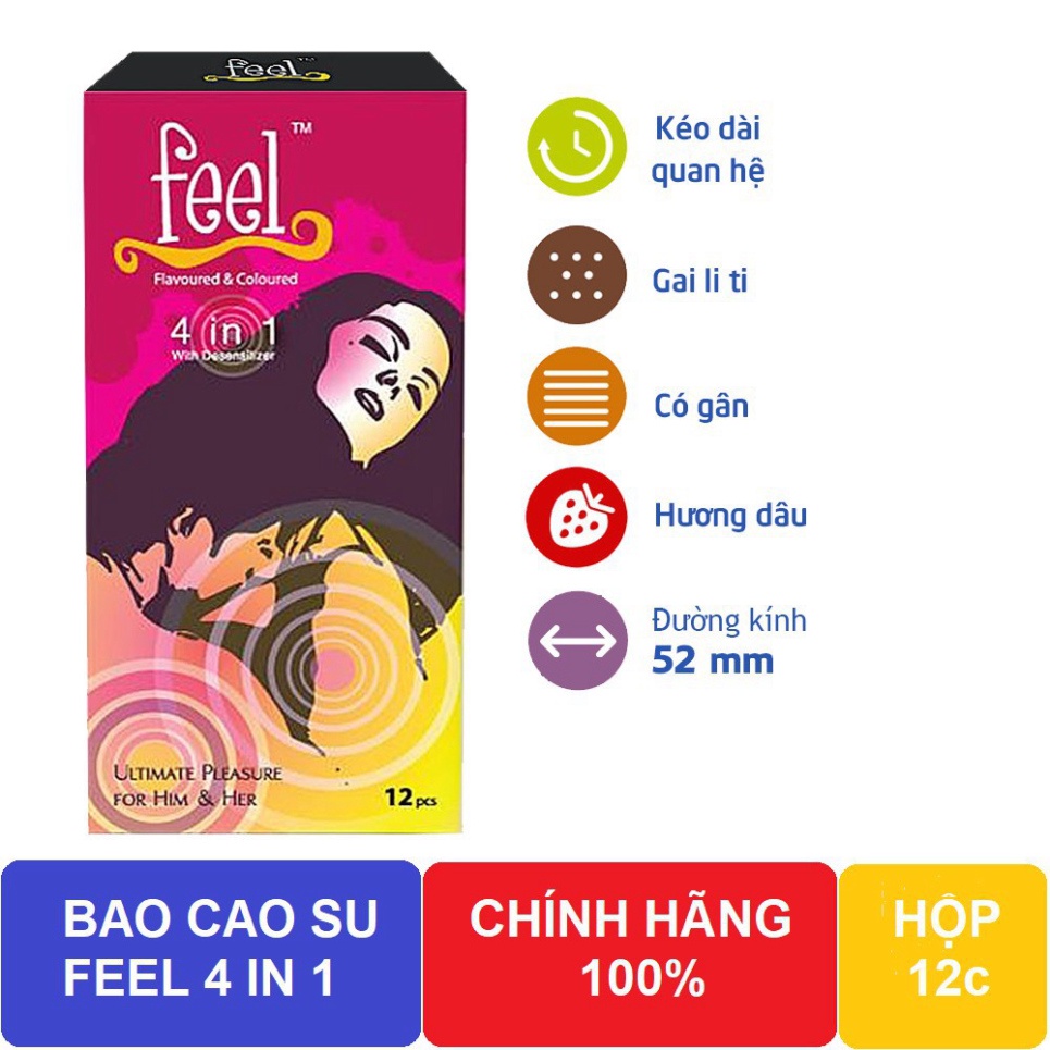 Chứa Nhiều Gel Bôi Trơn - Dòng Bcs Gân Gai Chống Xuất Tinh Sớm (Hộp 12c) .
