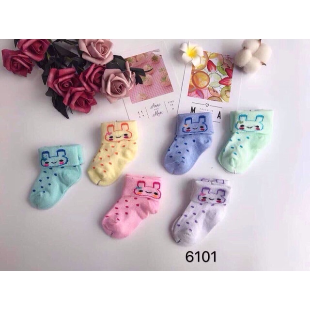Tất sơ sinh 75k/1 lố 12 đôi
