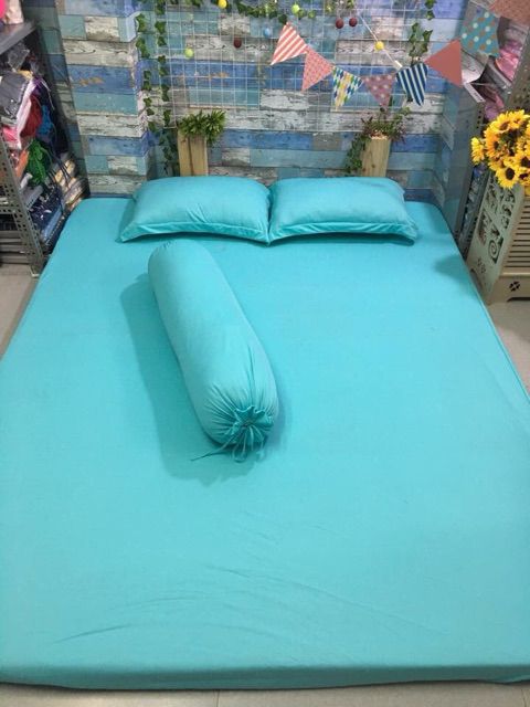 Drap thun 1 màu không áo gối | BigBuy360 - bigbuy360.vn