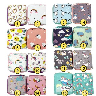 Bóp ví ngắn nữ cartoon họa tiết hoạt hình cute dễ thương - Link 1 - Banana Store