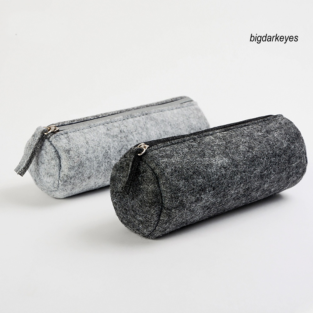 Túi Đựng Bút Bằng Vải Nỉ Có Khóa Kéo Đơn Giản Tiện Dụng