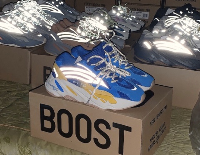 XẢ LV-NEW ⚡ [XẢ KHO] Giày yeezy 700 xanh trắng nâu [ĐEP CHUẨN ] 🔥 ✔️ : 🔥 XIÊU RẺ " ) '