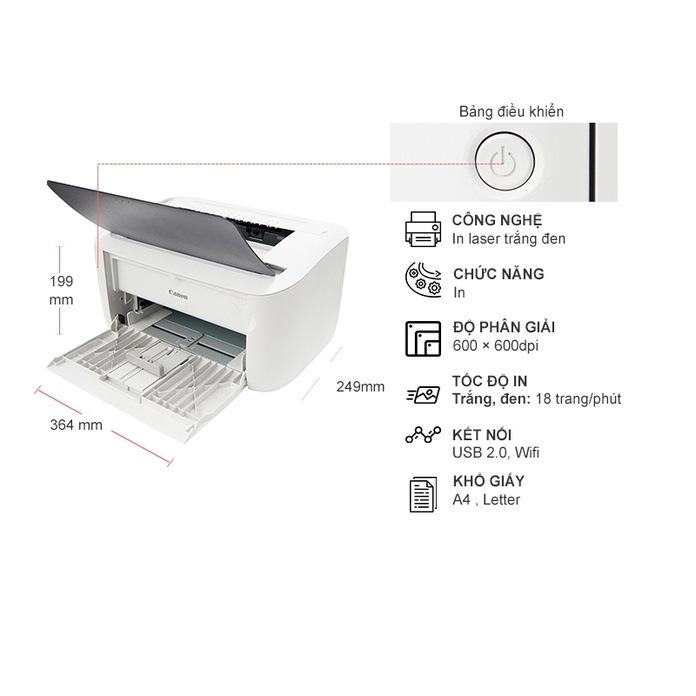 Máy in canon 6030W chính hãng bảo hành toàn quốc