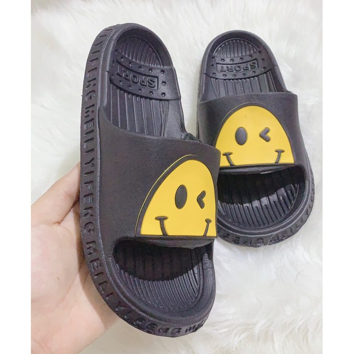 [𝐍𝐄𝐖] Dép Quai Ngang Mặt Cười Đáng Yêu Dành Cho Bé, 4 màu Full size 30-36