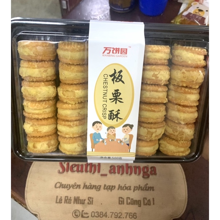 Bánh Hạt Dẻ Đậu Xanh Vị Mật Ong Khay 500g