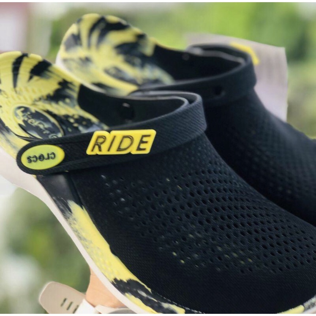 Dép sục cross 360 Literide clog màu loang vàng, Dép Sục Nam Nữ Literide Clog 360 Đi Nắng Mưa Cao Cấp, hàng xịn