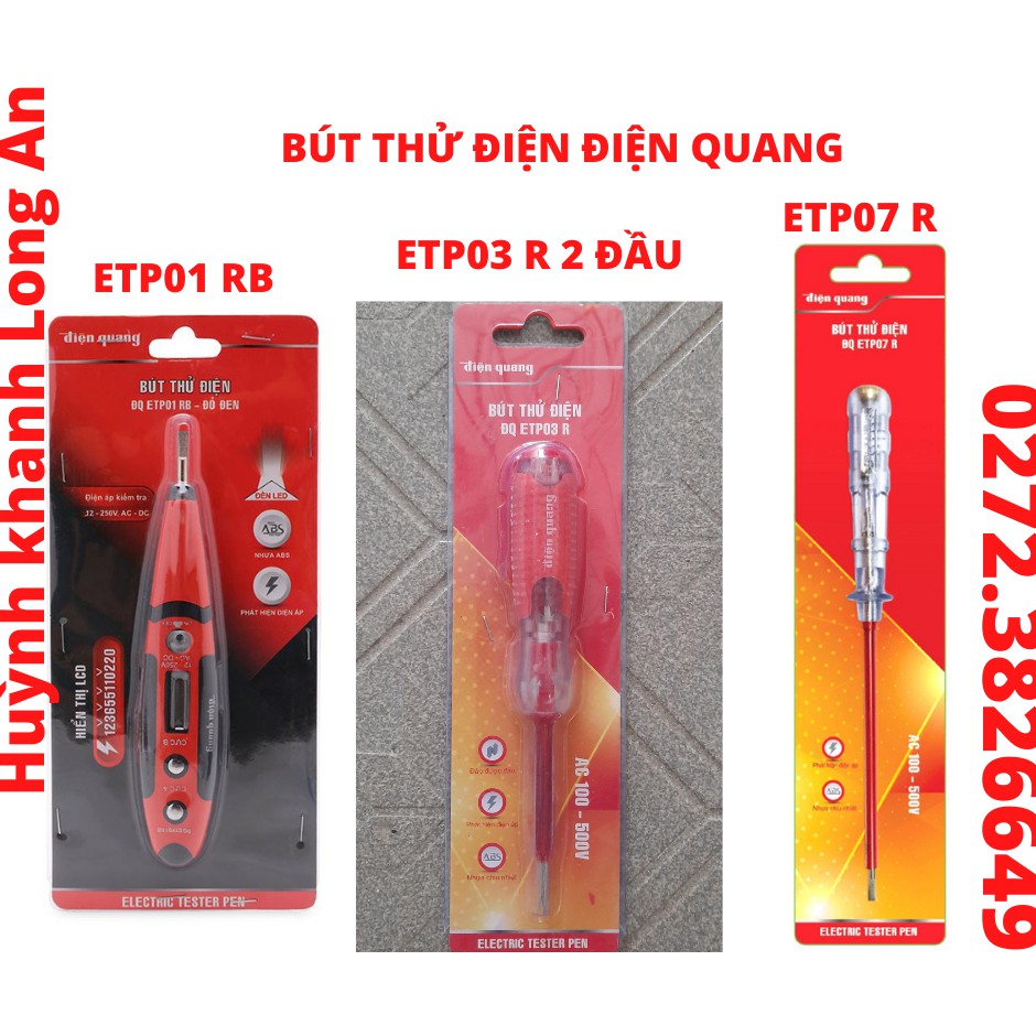 BÚT THỬ ĐIỆN ĐIỆN QUANG ETP01-ETP03-ETP07