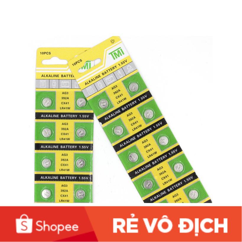 Pin nút AG3 LR41 1,55V (vỉ 10 viên)