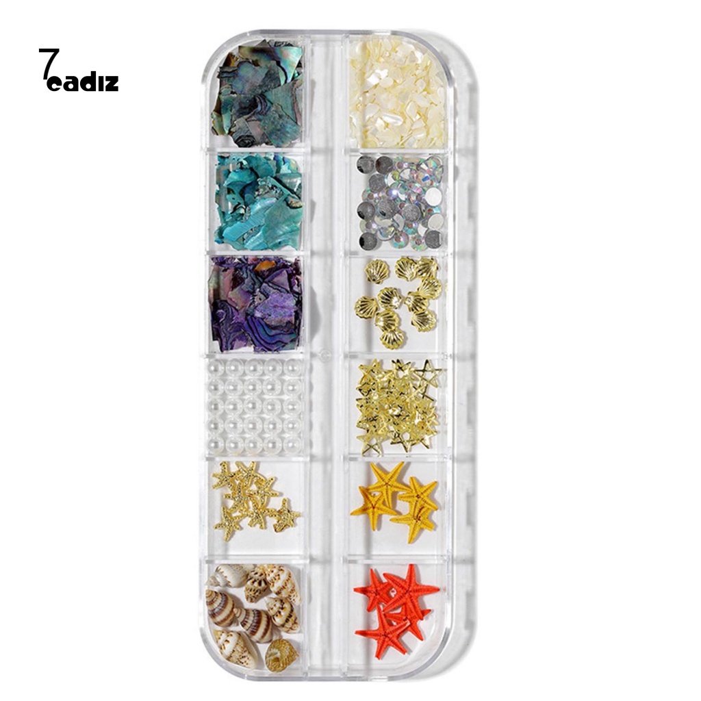 Phụ Kiện Trang Trí Móng Tay Hình Vỏ Sò Bằng Nhựa