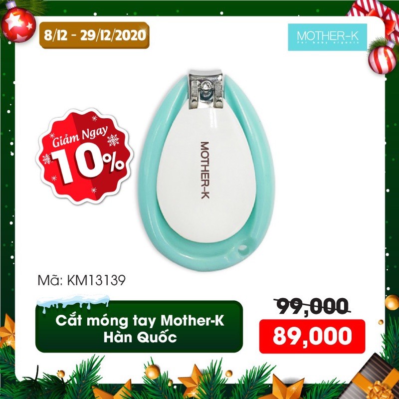 Cắt móng tay sơ sinh Mother-K Hàn Quốc