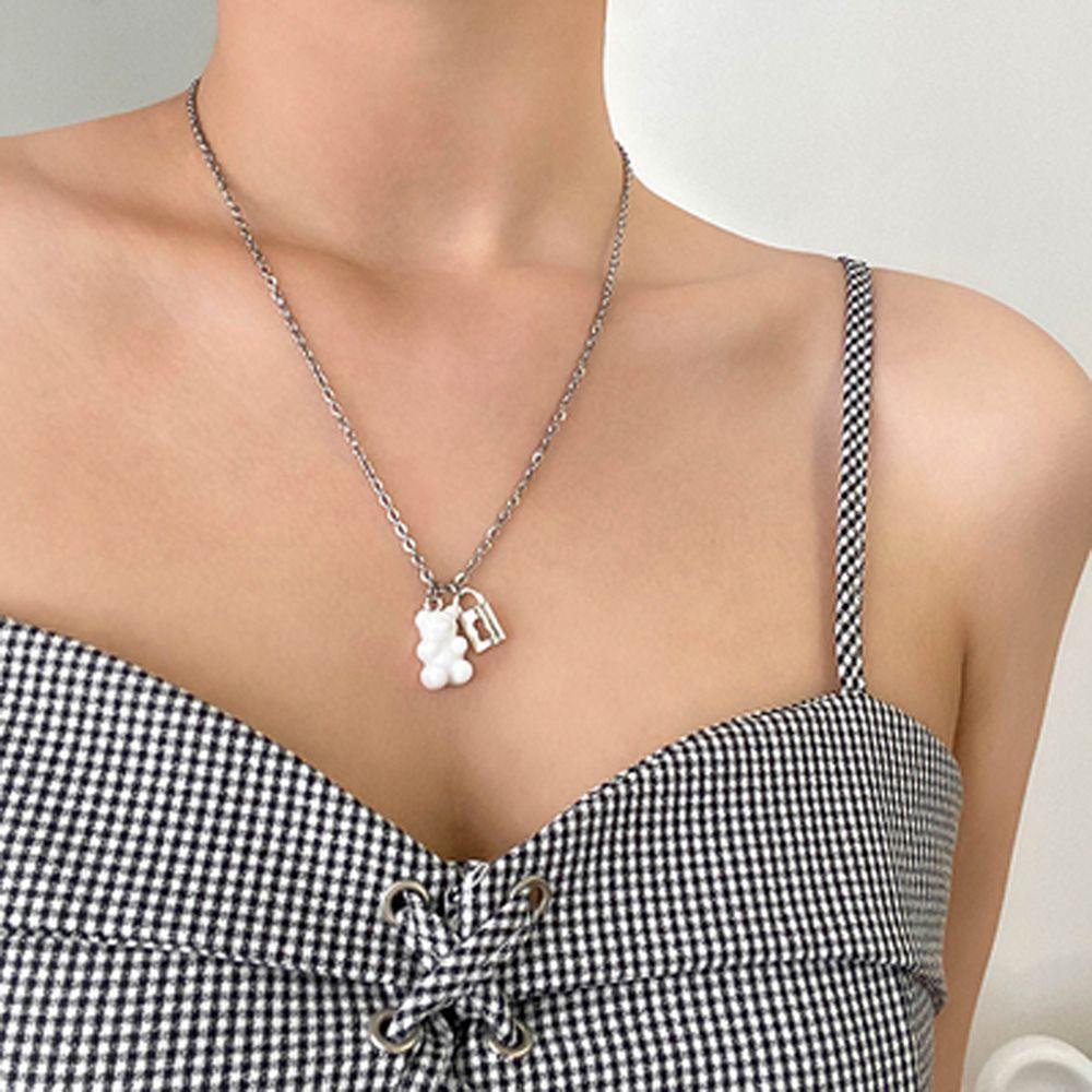 Vòng cổ Mặt Nhựa Resin Màu Trơn Thời Trang Hàn Quốc Cho Nam Nữ