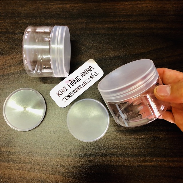 Hủ Nhựa Nâu/ trong suốt có Nắp Lot - Hủ Pet nắp trắng/ Đen / Nhôm 100gr/ 200gr/ 250g/ 300g/ 500g đựng Mỹ phẩm