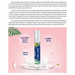 Dầu dừa Tinh Khiết Vietcoco dưỡng mi 10ml
