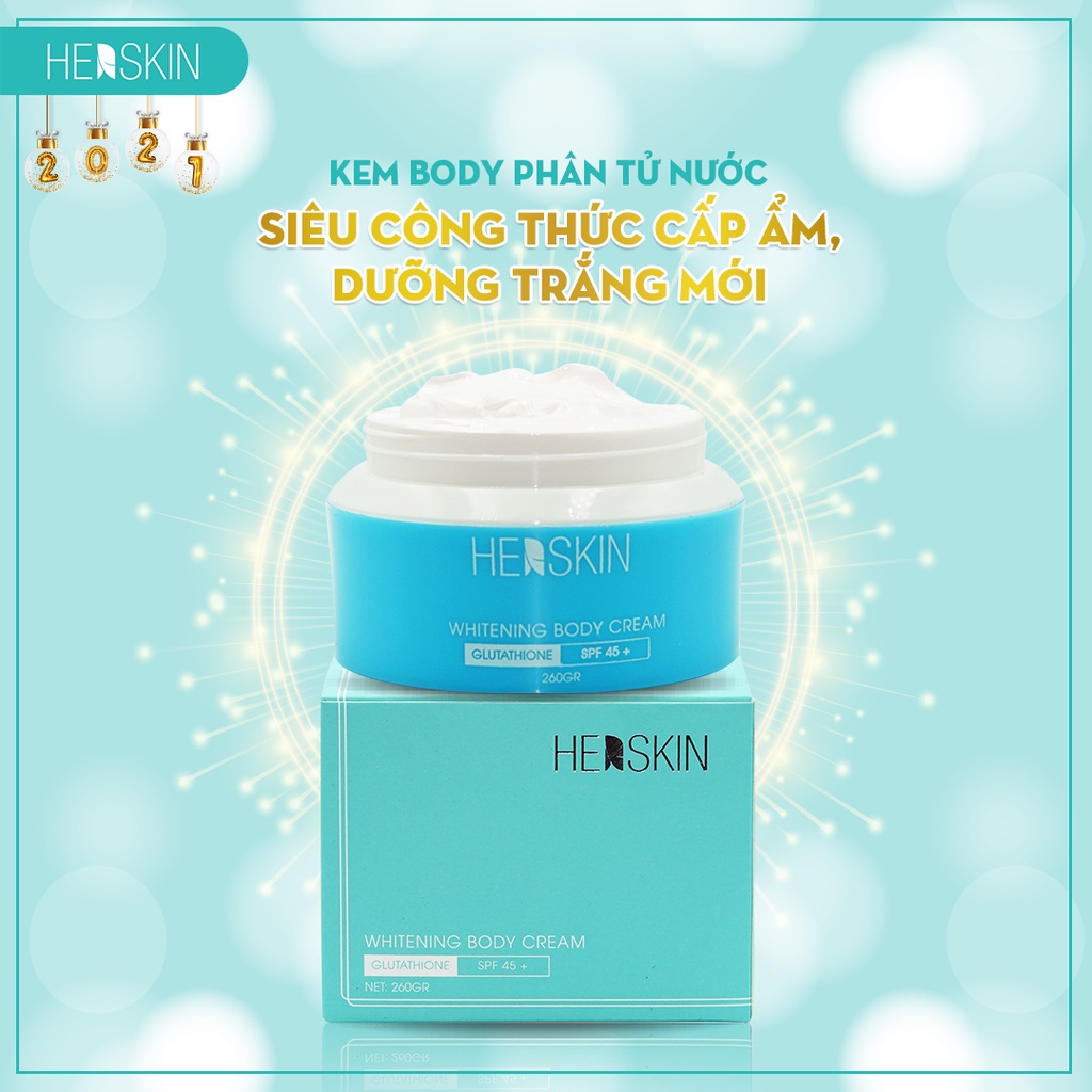 Kem Dưỡng Thể Body Phân Tử Nước Herskin Trắng Mịn Chống Nắng 260gr