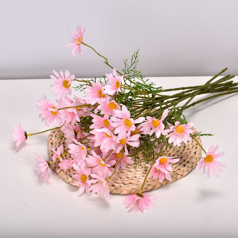 Bó Hoa Cúc Trắng Giả Bằng Lụa Dùng Trang Trí Nhà Cửa/ Tiệc Cưới DIY