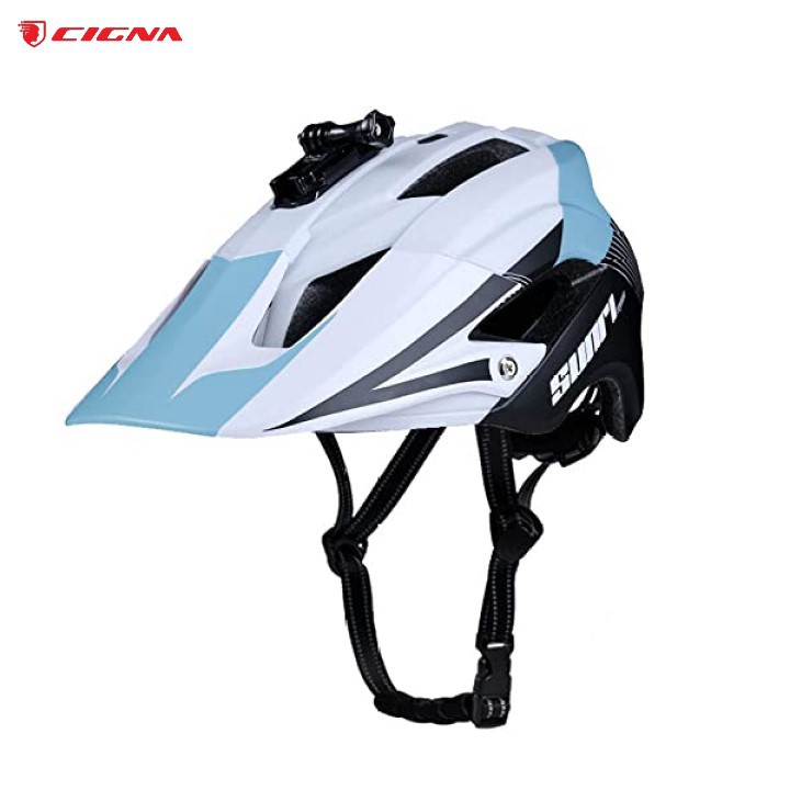 Bán sỉ - Mũ bảo hiểm thể thao SUNRIMOON - CIGNA(TS - 45), Nón bảo hiểm xe đạp siêu nhẹ, có giá lắp đèn, camara
