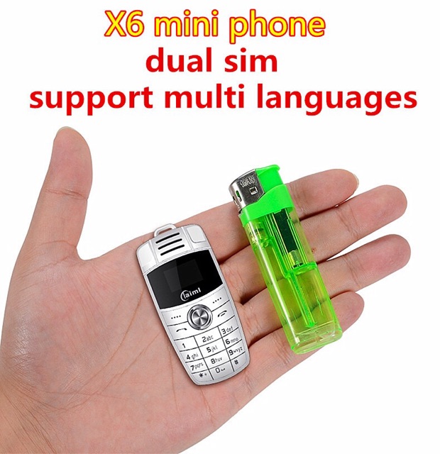 Điện thoại mini X6 hình khoá oto siêu thật siêu bền