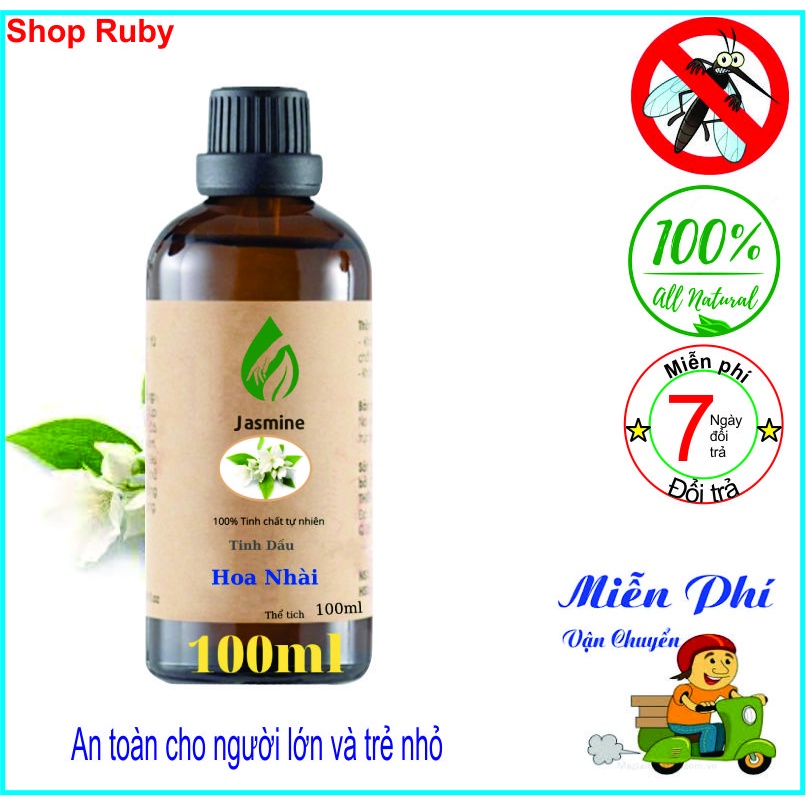 Tinh dầu Hoa Nhài Jasmine 100ml  xuất sứ thiên nhiên không pha tạp chất, có giấy kiểm định COA