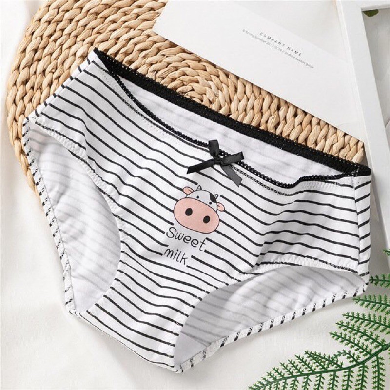 Quần lót bò sữa chất cotton cho nữ, bạn gái