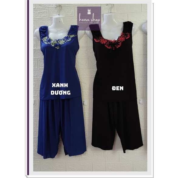 Đồ Bộ Ngủ Thun Lạnh QUẦN LỬNG - DÂY NHŨNG <70KG | BigBuy360 - bigbuy360.vn