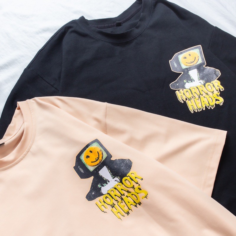 Áo thun tay lỡ unisex HOMIES in hình HORROR