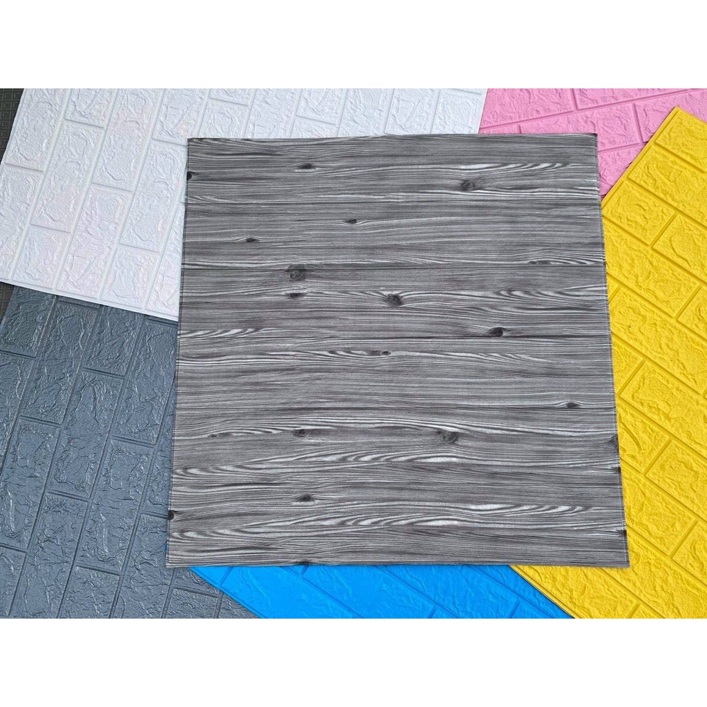 Xốp Dán Tường 3D Giả Gỗ đủ màu 5mm, kt 70*70 cm Giá Rẻ Nhất