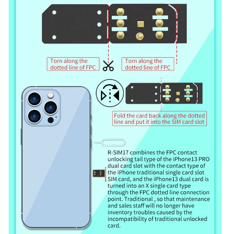 Miếng Dán Trang Trí R - SIM17 Cho 12pro Max 11 13