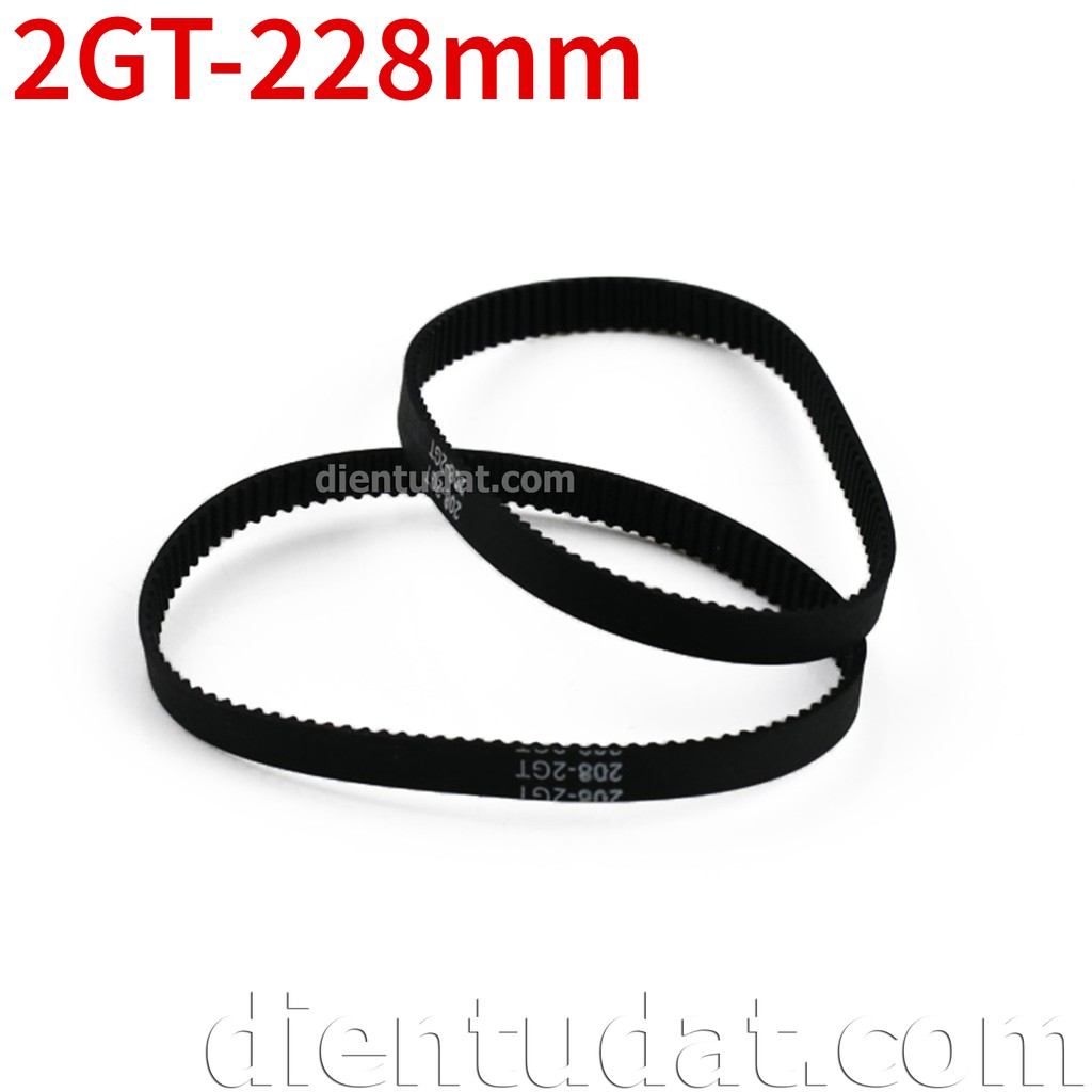 Dây curoa GT2 6mm - 228mm