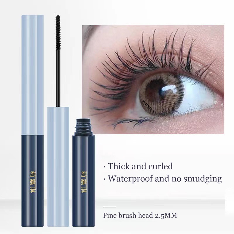 Mascara Màu Đen Đầu Cọ Siêu Mịn Chống Thấm Nước Không Nhòe Chuốt Dài Dày Và Cong Mi Tự Nhiên