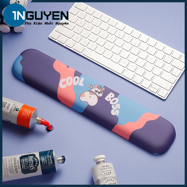 Thanh Kê Tay Gõ Bàn Phím Đệm Silicon Hình Mông Cún Corgi