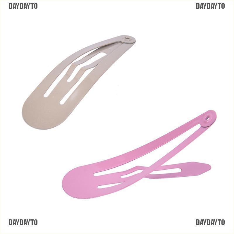 Set 50 Kẹp Tóc Kim Loại Nhiều Màu Sắc Cho Bé Gái