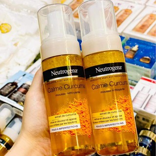 Sữa Rửa Mặt Tạo Bọt Từ Nghệ Neutrogena Calme Curcuma Mousse Nettoyante 150ml