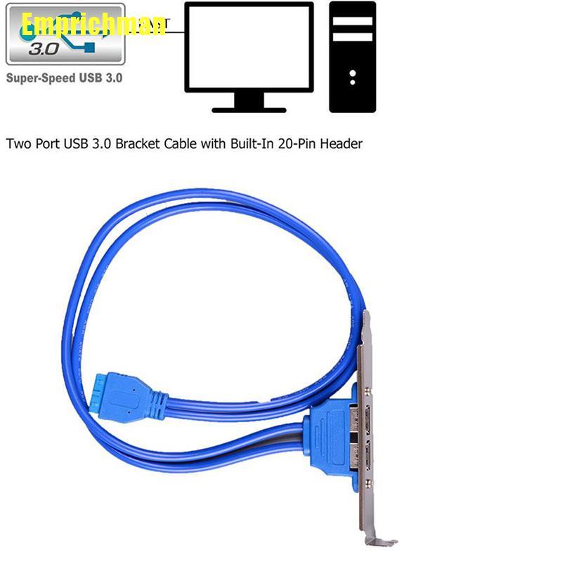 Cáp Kết Nối Bo Mạch Chủ 2 Cổng Usb 3.0 20pin | BigBuy360 - bigbuy360.vn