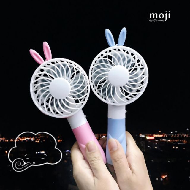 🔥Quạt cầm tay Tai Thỏ kèm dây đeo ĐI HỌC/ĐI LÀM/DU LỊCH - Hàng Cao Cấp - SIÊU MÁT - 3 Tốc Độ | BigBuy360 - bigbuy360.vn