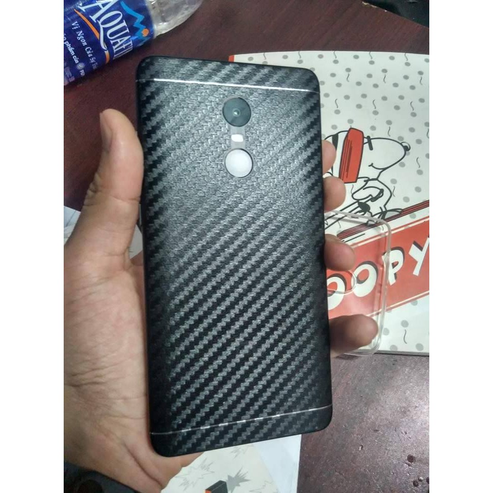 Combo 2 dán dẻo nano + dán carbon xiaomi note4x ( tặng ốp silicon )