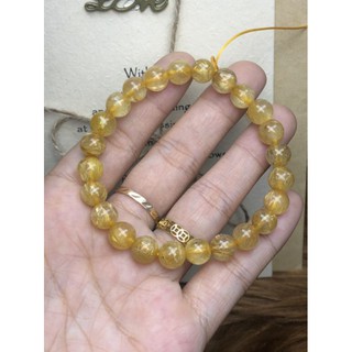 vòng thạch_anh tóc vàng Vip size 8li