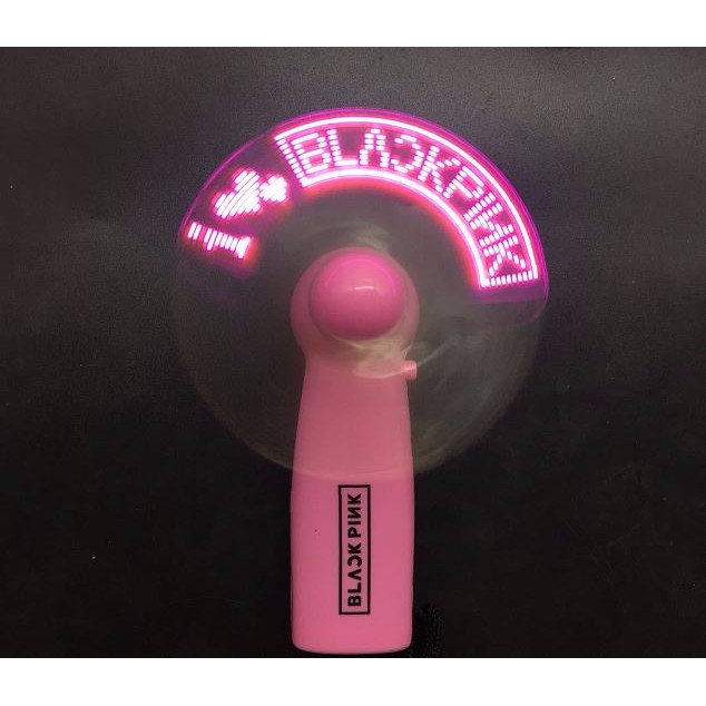 Quạt Blackpink quạt đèn led kèm pin army