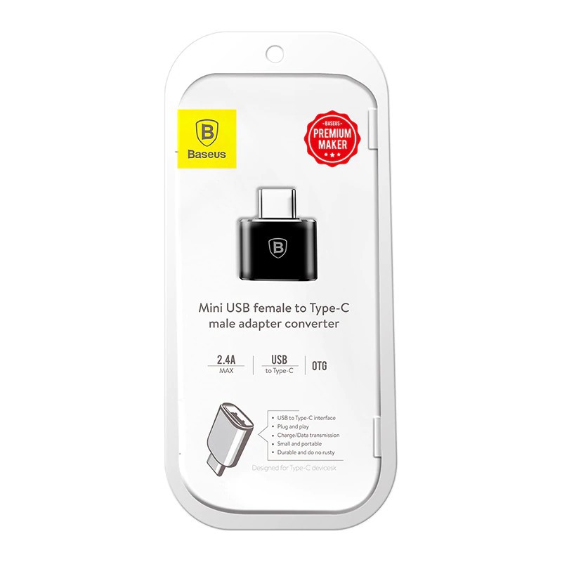 Đầu chuyển đổi từ type C sang USB OTG hiệu Baseus cho điện thoại | BigBuy360 - bigbuy360.vn