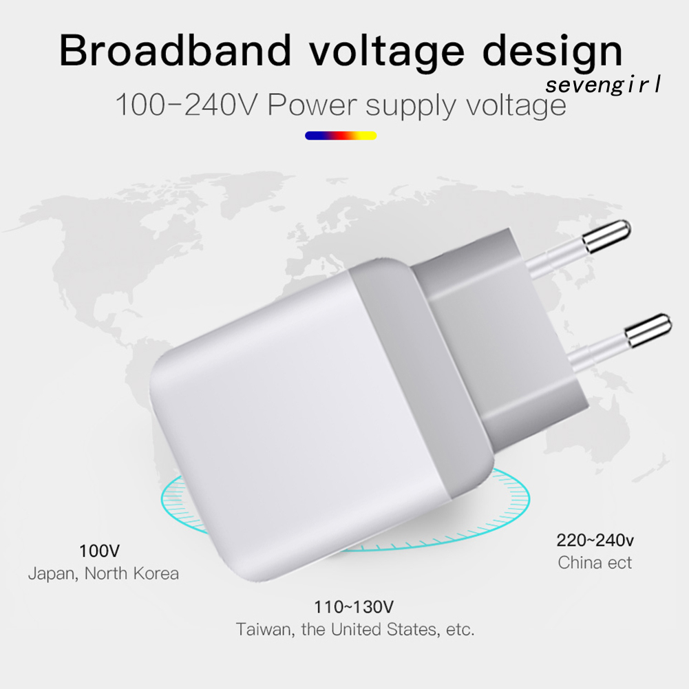 Củ Sạc Nhanh Sev-Qc3.0 Dual Usb 3.1a Có Đèn Led Hiển Thị