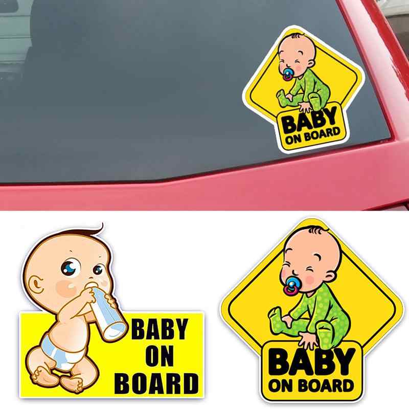 Decal Dán Trên Xe Ô Tô Chữ Baby On Board