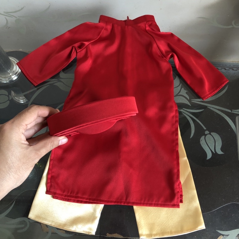 Áo Dài Trơn Truyền Thống Cho Bé Sơ Sinh- 3y