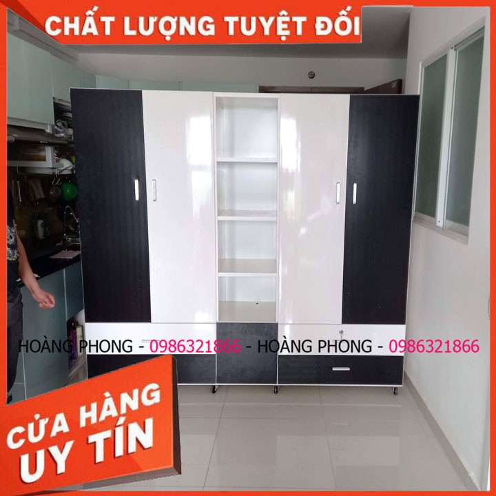 Tủ nhựa đài loan cao cấp rộng 2 mét cao 1 mét 85 - miễn phí vận chuyển