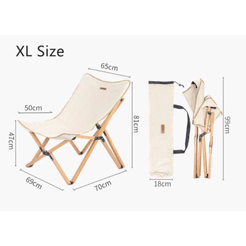 Ghế gấp gọn Glamping Naturehike NH19JJ008
