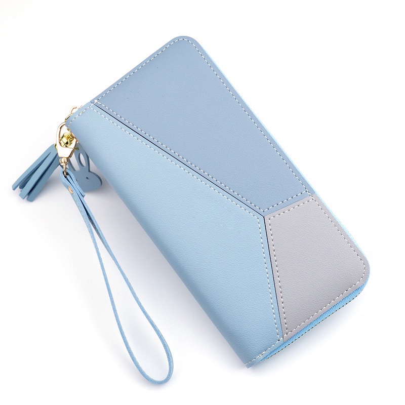 Ví nữ cầm tay, Ví nữ thời trang dáng dài thiết kế nhiều ngăn phong cách Hàn Quốc HN LEATHER