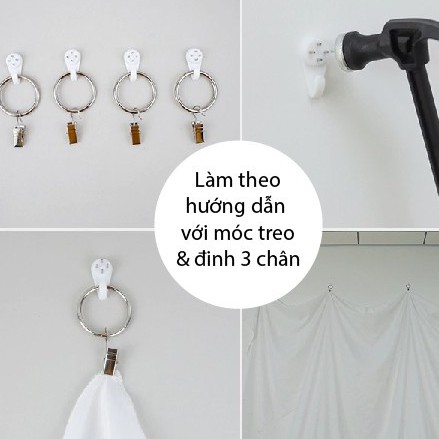 Phông nền vải chụp ảnh màu trơn chuyên nghiệp khổ lớn/ Vải nền chụp hình video treo tường