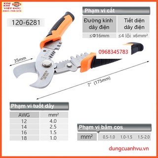 Kìm cắt đa năng tuốt, bấm -cốt buddy 143