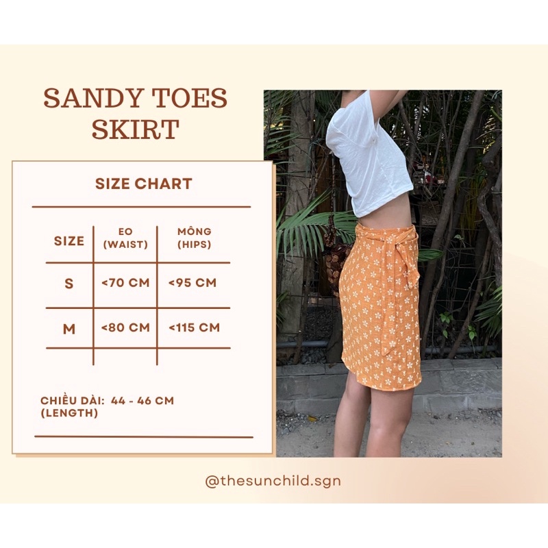 Chân váy Sandy Toes Wrap Skirt | The Sun Child